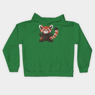 Cute Red Panda Pixel! Kids Hoodie